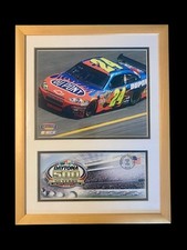 Jeff Gordon #24 DuPont Motorsports Framed Collectible with First Day Cover Stamp and Coin — listing 3