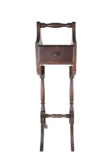 Antique Mahogany Sheraton-Style Tall Chest of Drawers with Flame Veneer, listing 2