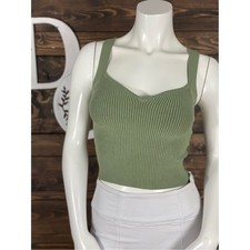 Abercrombie & Fitch Black Sweetheart Neckline Corset-Seam Crop Top with Balloon Sleeves — listing 3