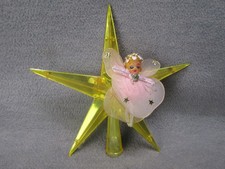Soft-Sculpture Angel Doll Holding "You Are Loved" Star Pillow