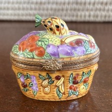 Hand-Painted Ceramic Pitcher with Fruit Motif — listing 2