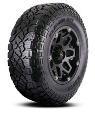 Set of 4 All-Terrain Tires 35x12.50R15 on 5-Lug Aluminum Star Wheels (Ford/Jeep) — listing 4