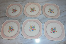 Homer Laughlin Eggshell Georgian Fruit/Dessert Bowls Pink Yellow Rose Floral - Set of 4 — listing 4