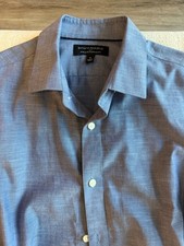 Banana Republic Non-Iron Fitted Stretch Women's Button-Up Shirt, Purple, Size 8