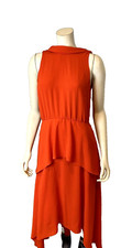 Cue Red Ruched Sleeveless Cocktail Dress, Size 16, New With Tags — listing 5