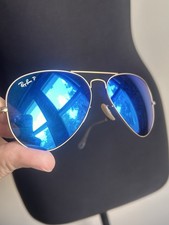 Ray-Ban Aviator Large Metal Polarized Sunglasses RB3025 004/58 62mm — listing 6