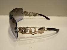 Vintage 1980s White Shield Sunglasses with Slatted Vented Temples, Dark Lens — listing 4