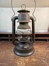 Antique Tubular Barn Lantern with Red Globe (Universal marked) — listing 3