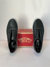 Vans Style 36/Old Skool Inspired Low-Top Leather Sneakers, Black/Red/White, Men's Size 6.5, NWT — listing 4