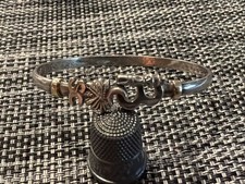 Caribbean Bracelet Co. Sterling Silver Hook Bangle Bracelet, 6.5" Circumference — listing 6