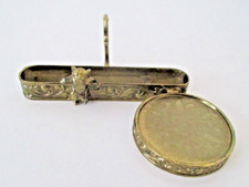 Figural Brass Miniature Cup with Two Seated Male Figures — listing 5