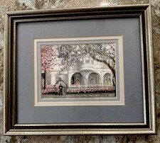 Bonnie Holden "A Time With Father" Framed Victorian House Print, Signed 1987 — listing 2