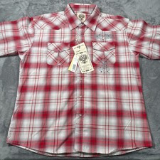 Beyond The Limit Men's Short-Sleeve Button-Up Plaid Shirt, Size 2XL — listing 3