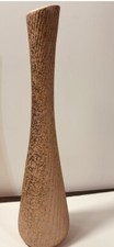 Vintage American Art Pottery Swirl Bud Vase, Green Matte-Gloss Glaze, Made in USA — listing 4