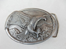 Vintage Flying Eagle Belt Buckle with Iridescent Finish