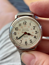 Vintage Bulova Accutron Tuning Fork Wristwatch, 10K Gold Filled Bezel, Stainless Steel Case — listing 5