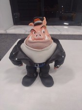 Vintage 1990s Applause Harley-Davidson Biker Dude Plush Doll with Vinyl Head, Leather-Style Jacket and Boots, Original Hang Tag — listing 3