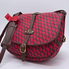 Roberta di Camerino Red Leather Handbag with Silver Repoussé Dome Studs — listing 6