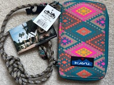 KAVU Go Time Zip Wallet with Lanyard, Nautical/Shark Print — listing 3