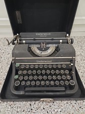 Antique Underwood Standard Typewriter (No. 5 style), Black Cast Iron, Glass Keys — listing 6