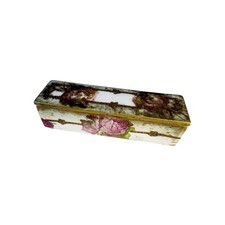 Limoges France Hand-Painted Porcelain Hinged Trinket Box, "Paris" Floral Motif — listing 2