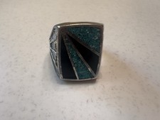 Navajo Sterling Silver Turquoise Cuff Bracelet — listing 5