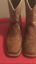 Ariat Men's Chocolate Brown Leather Western Cowboy Boots, Size 11, Square Toe, listing 6
