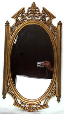 Ornate Gold Gilt Framed Rectangular Wall Mirror — listing 4