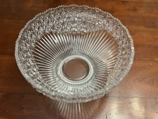 Cut Glass Sawtooth-Rim Bowl with Hobstar Pattern (Thrift Shelf, Maker Unknown) — listing 2