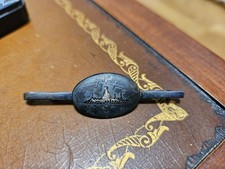Vintage Siam Sterling Silver Niello Tie Clip with Nielloware Mekkala Goddess Motif — listing 6