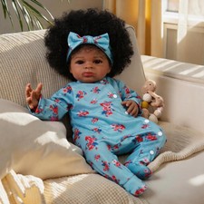 Vintage Ceramic African American Girl Figurine Hugging Teddy Bear — listing 4