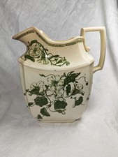 Antique Victorian Transferware Wash Basin Bowl with Floral Decoration — listing 3