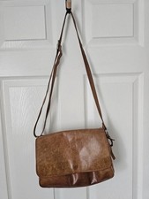 Tula Black Leather Small Crossbody Travel Organiser Bag