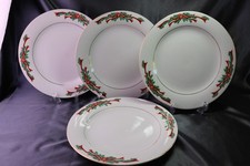Tienshan Fairfield Poinsettia dinner Fairfield Poinsettia & Ribbons Fine China Dinner Plate — listing 4