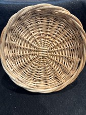 Large Round Woven Wicker Basket Tray with Side Handles — listing 3