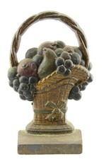Cast Iron Two-Horse Drawn Fresh Fruits & Vegetables Vendor Wagon with Driver and Umbrella — listing 6