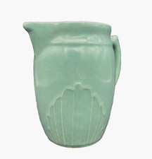 Studio Pottery Celadon Green Glazed Serving Bowl, Marked USA USA with triangle logo, listing 2