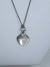 Silver-Tone Popcorn Chain Bracelet with Pavé Heart Charm — listing 5