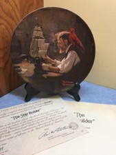 Norman Rockwell "The Ship Builder" Collector Plate, Knowles Rockwell Heritage Collection — listing 5