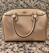 Coach Signature Mini Bennett Satchel 2-Way Handbag with Varsity Stripe — listing 5
