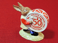 Resin Bunny Rabbit Drummer Figurine with Bongos and Drum — listing 6