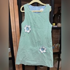Florence Eiseman for Bullock's Wilshire Yellow Pleated Daisy Appliqué Shift Dress — listing 2