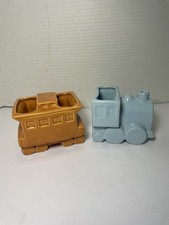 Shawnee train planter set Pottery Choo Choo Train Planter 4-Piece Set (#550-#553) — listing 4