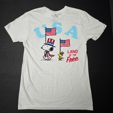 Peanuts Snoopy 'Wild & Free' Cowboy Graphic T-Shirt in Cream XL — listing 5