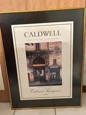 Caldwell Vineyard Aida Vineyard Cabernet Sauvignon 1996 Framed Wine Label Print