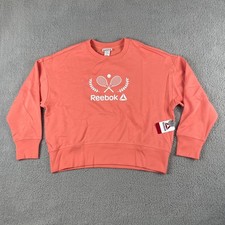 Reebok Women's Rose Pink Logo Crewneck Sweatshirt, Size XL — listing 6