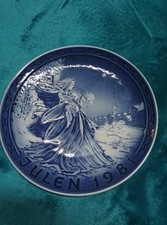 Grande Copenhagen 1981 Christmas Plate 'Den lille Pige med Svovlstikkerne i Nyhavn' (The Little Match Girl in Nyhavn) by Frode Bahnsen — listing 2