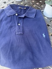 Men's Navy Blue Short-Sleeve Piqué Polo Shirt with Contrast Collar Tipping and Embroidered Logo — listing 4