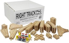 Wooden Train Track and Rolling Stock Bulk Lot (Thomas/BRIO-Compatible)
