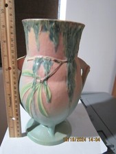 Roseville Pottery Moss Pattern Flower Pot with Attached Saucer — listing 2